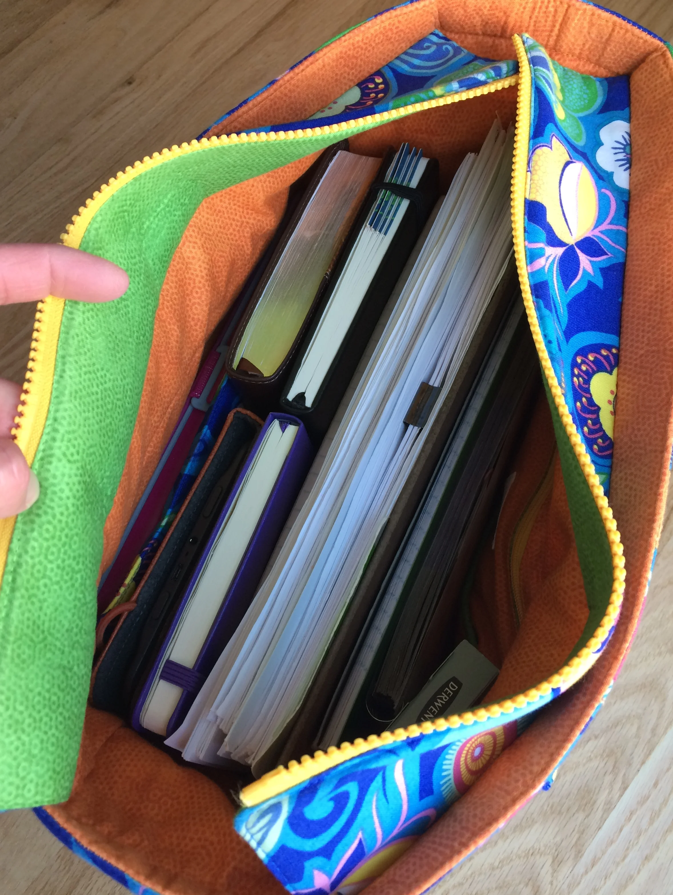 My Sidekick Tote is packed and ready to go on a road trip.