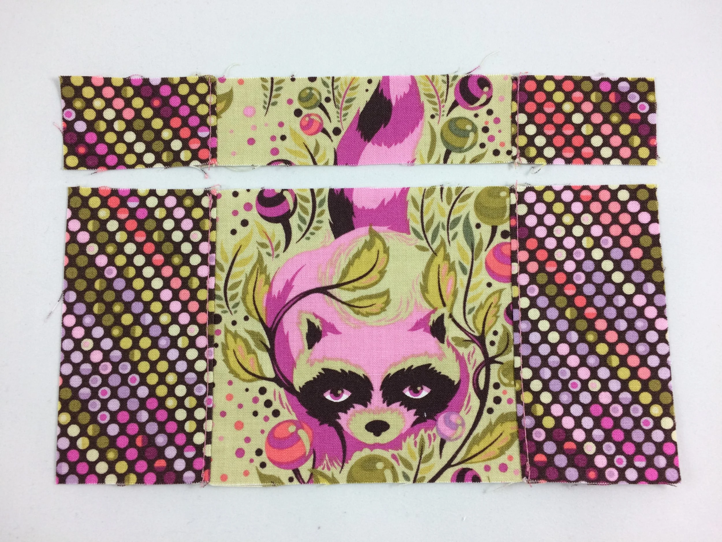 All sewn together and top-stitched!