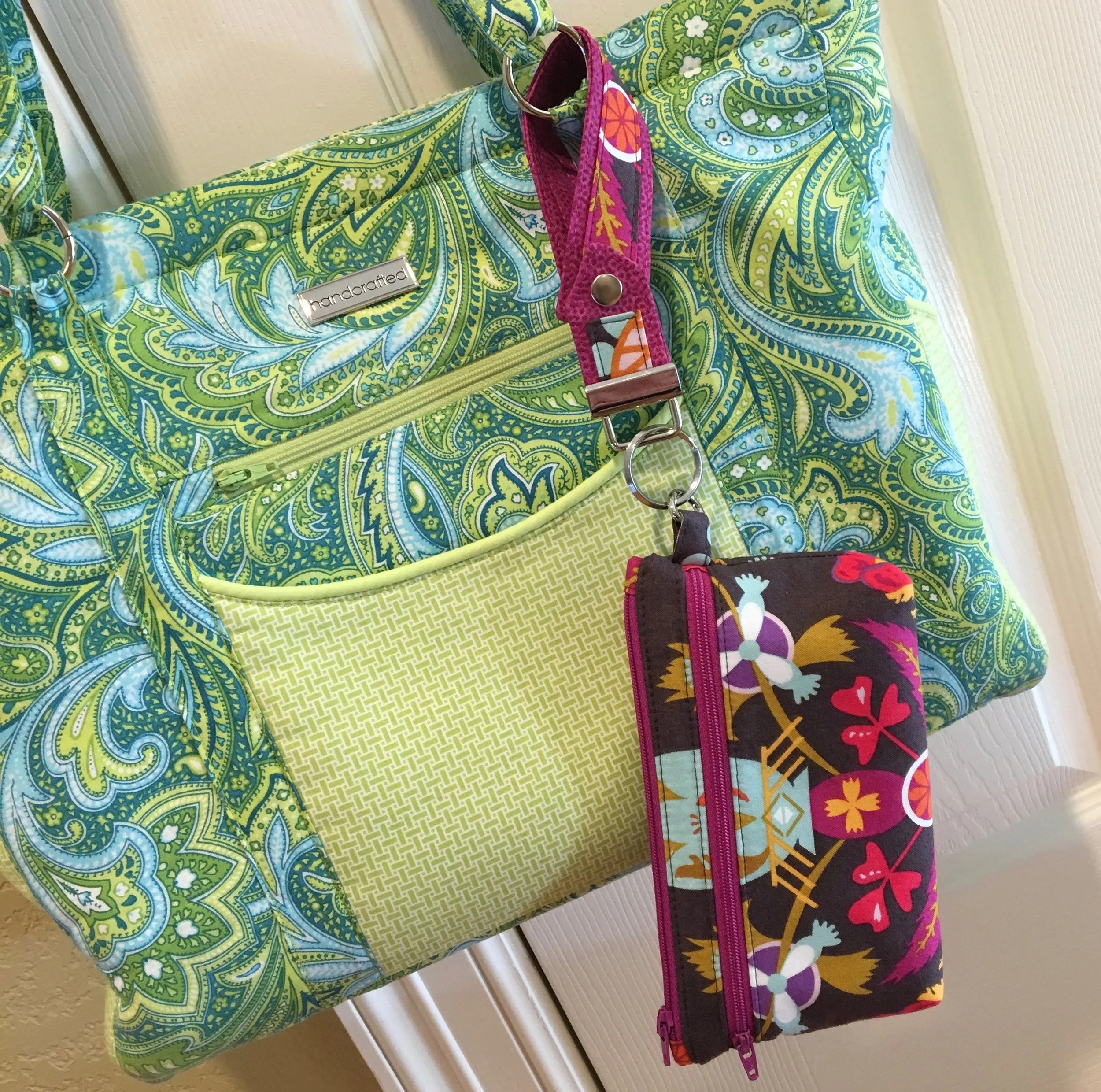 What an easy way to attach my wallet to my work bag ( Sidekick Tote )!