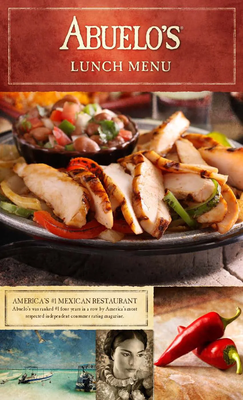 Abuelo's Lunch Menu