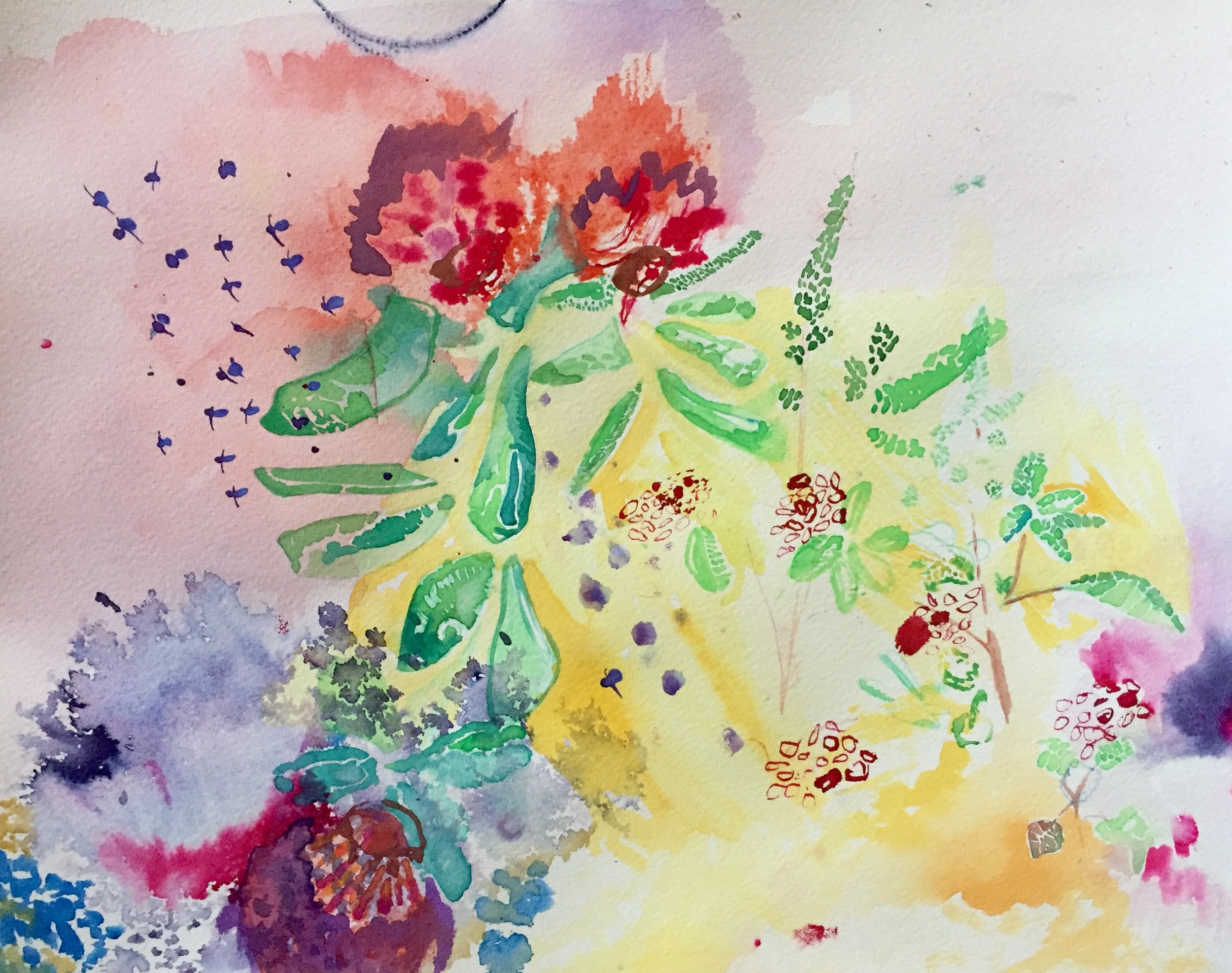 Watercolor on paper 11 x 16 inches 2016 