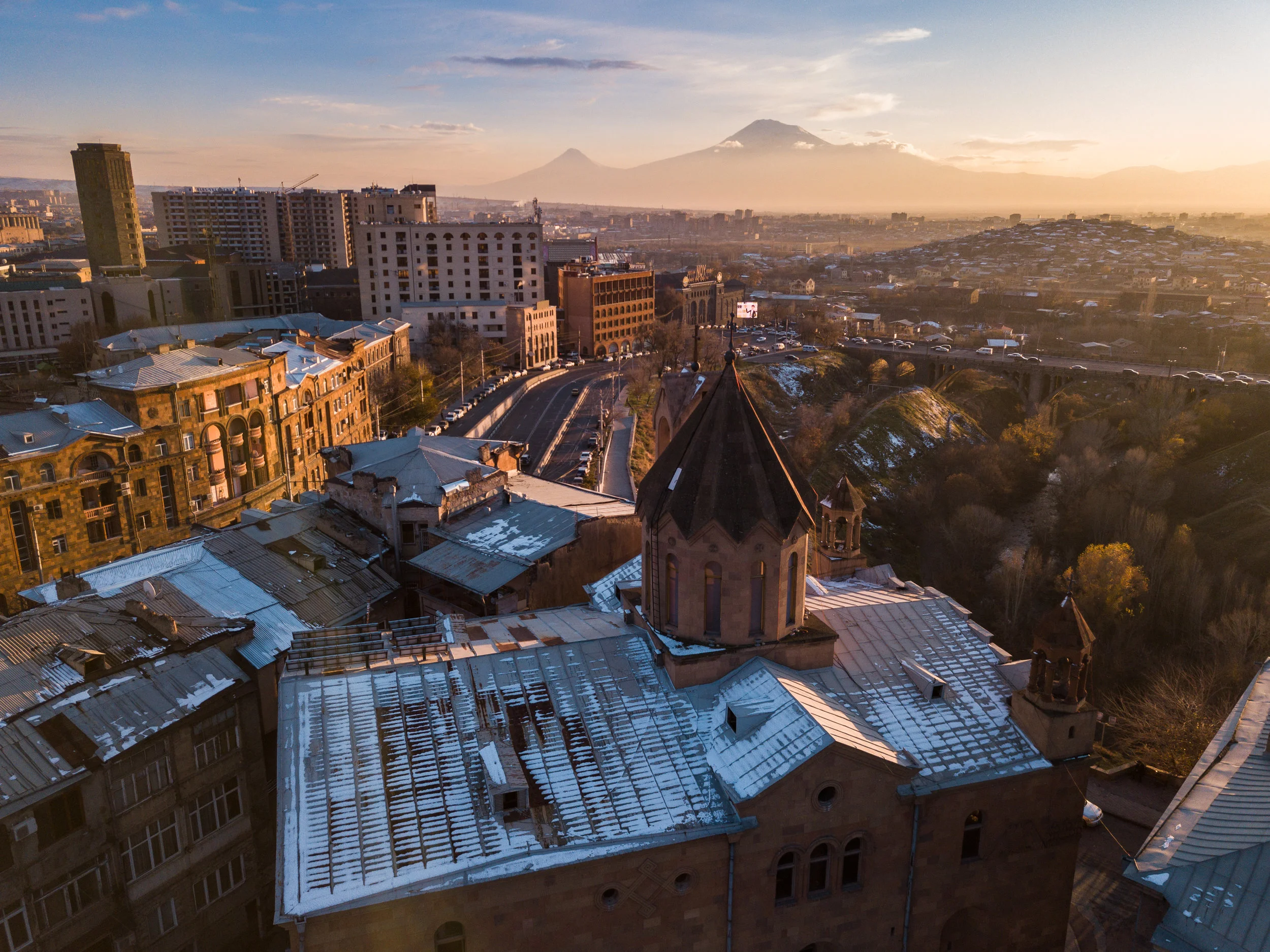 Saint Sarkis Cathedral First Snow of Winter