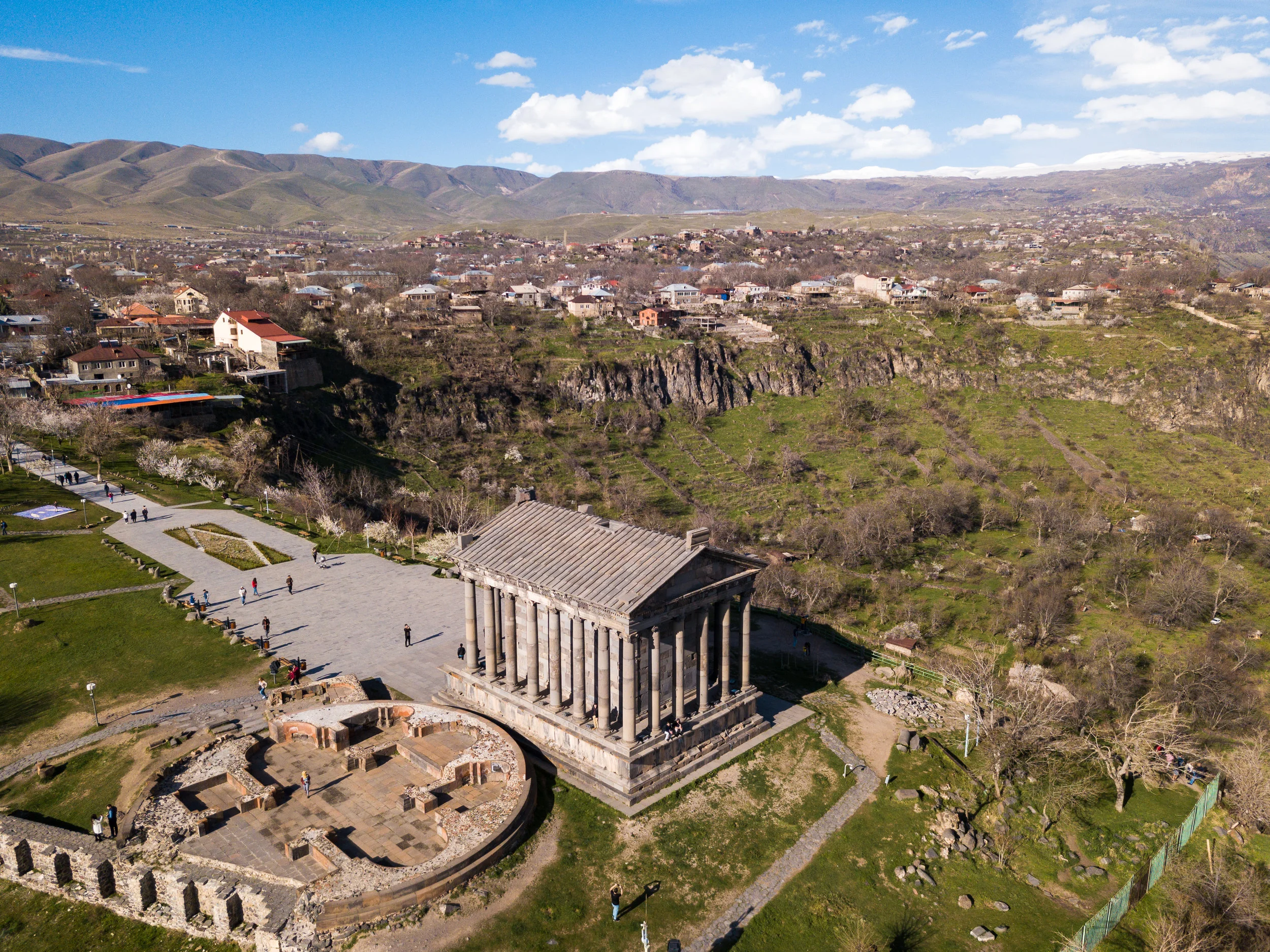 Garni Temple Aerial View 