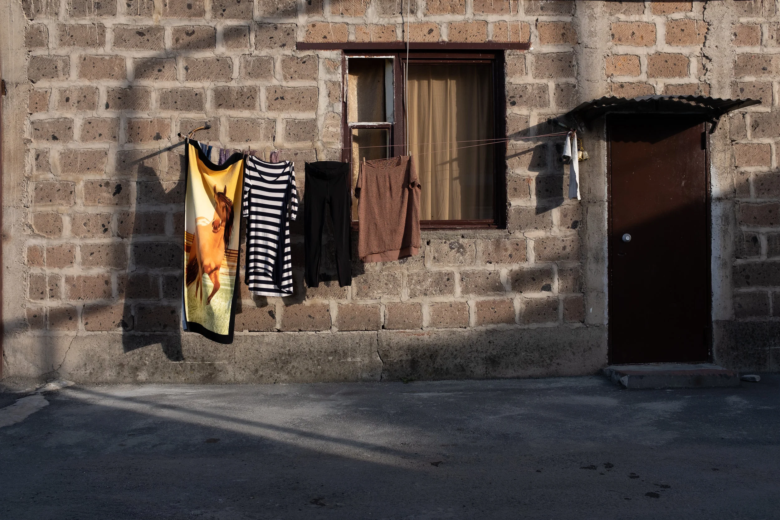 One of the most common sights throughout Armenia, linens hanging to dry during a cool spring evening.