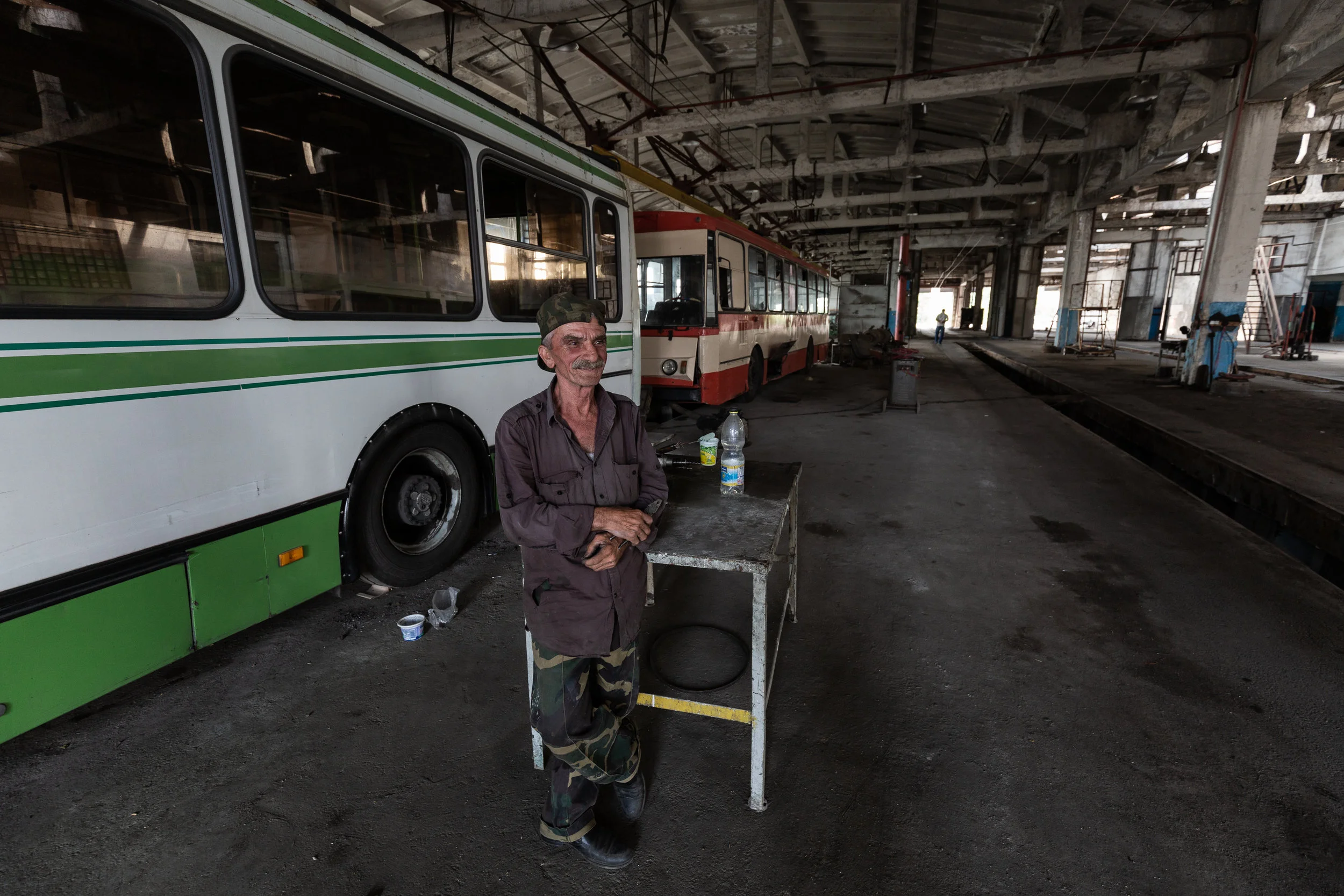 Garnik has been working at this location as head mechanic under Gazprom for 5 years. He doesn’t mind his job, however like many of the other mechanics and drivers it's nothing but a means of income to take care of himself and family. 
