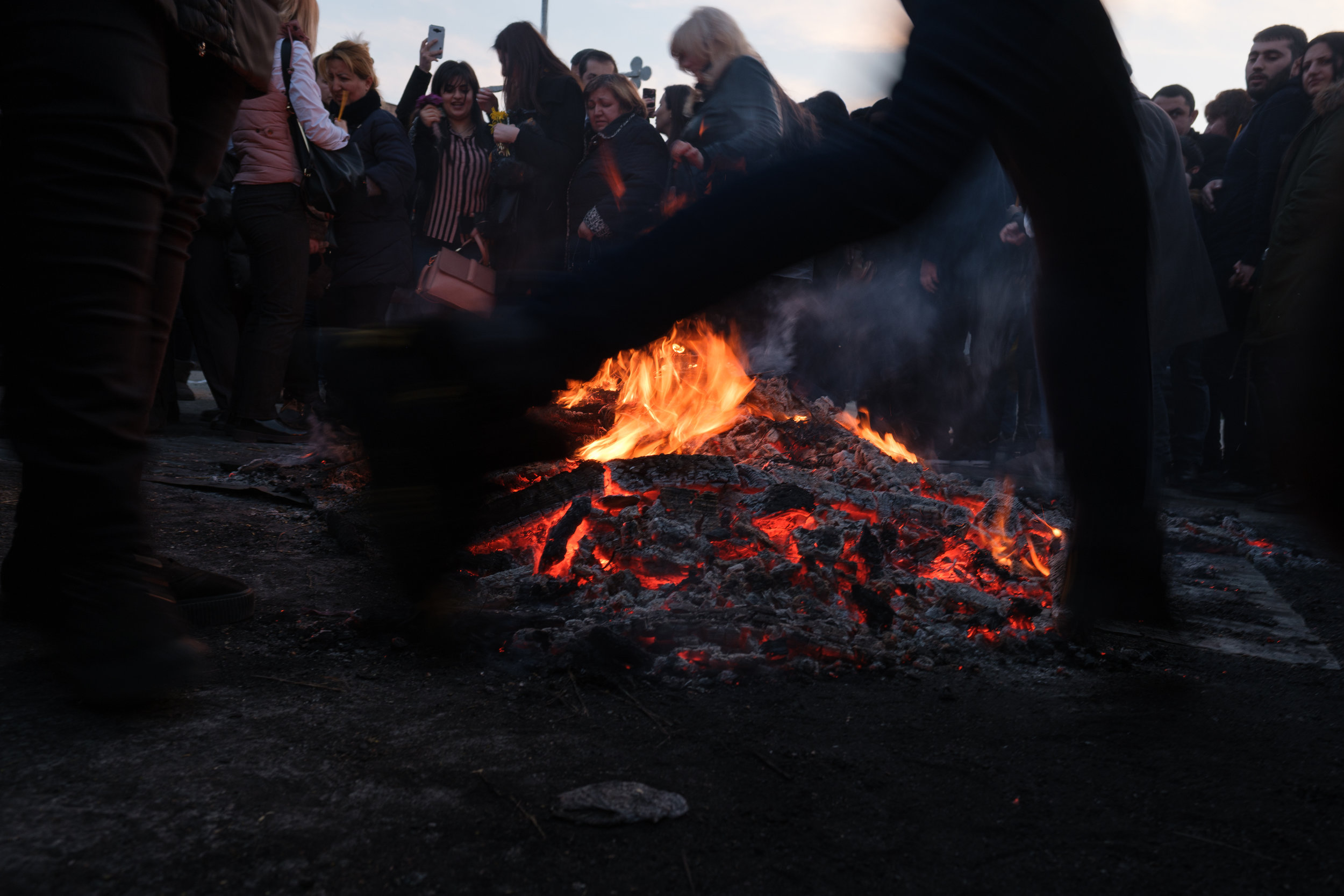 Circling around the fire seven times