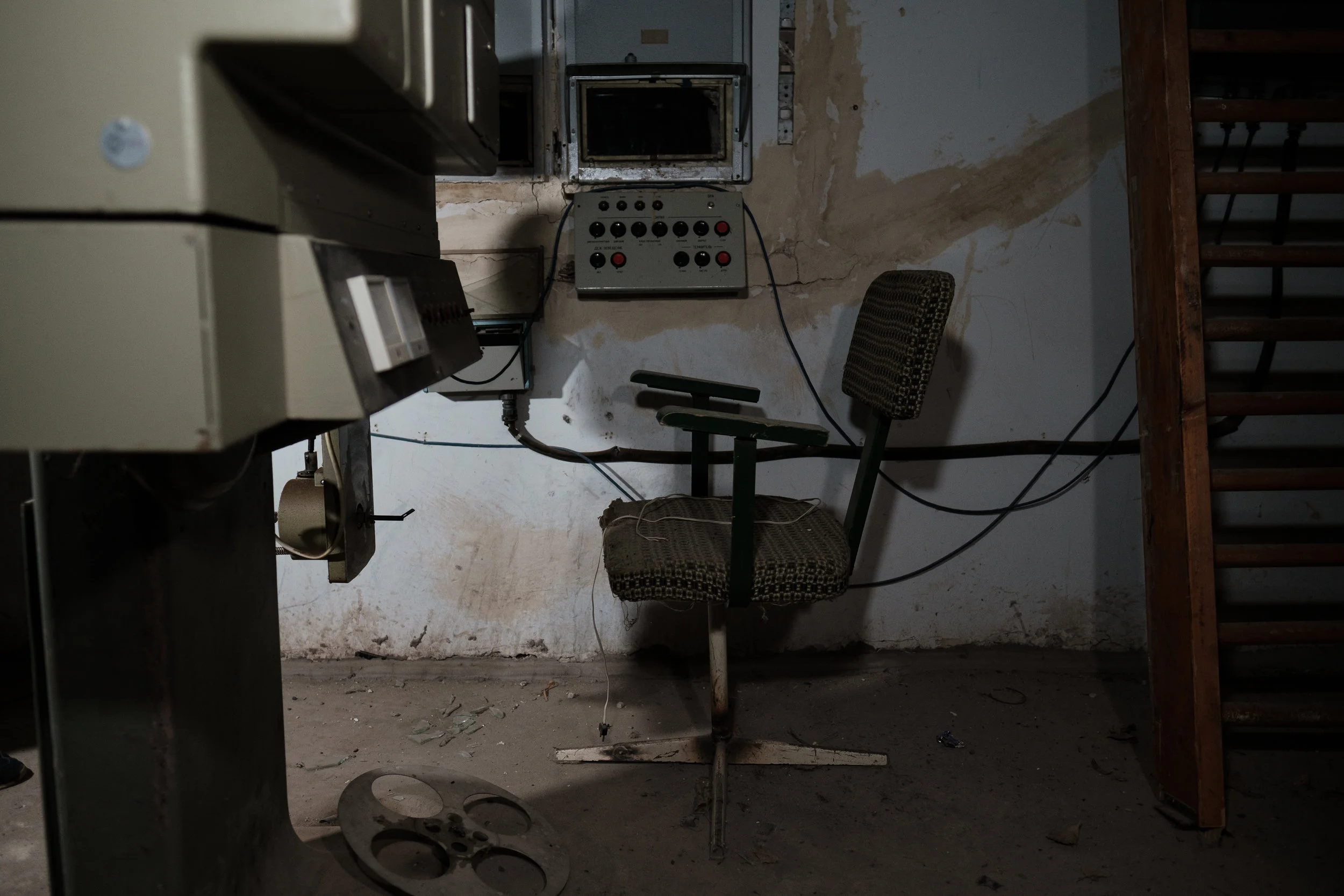 Old projector room for the hotel theatre.