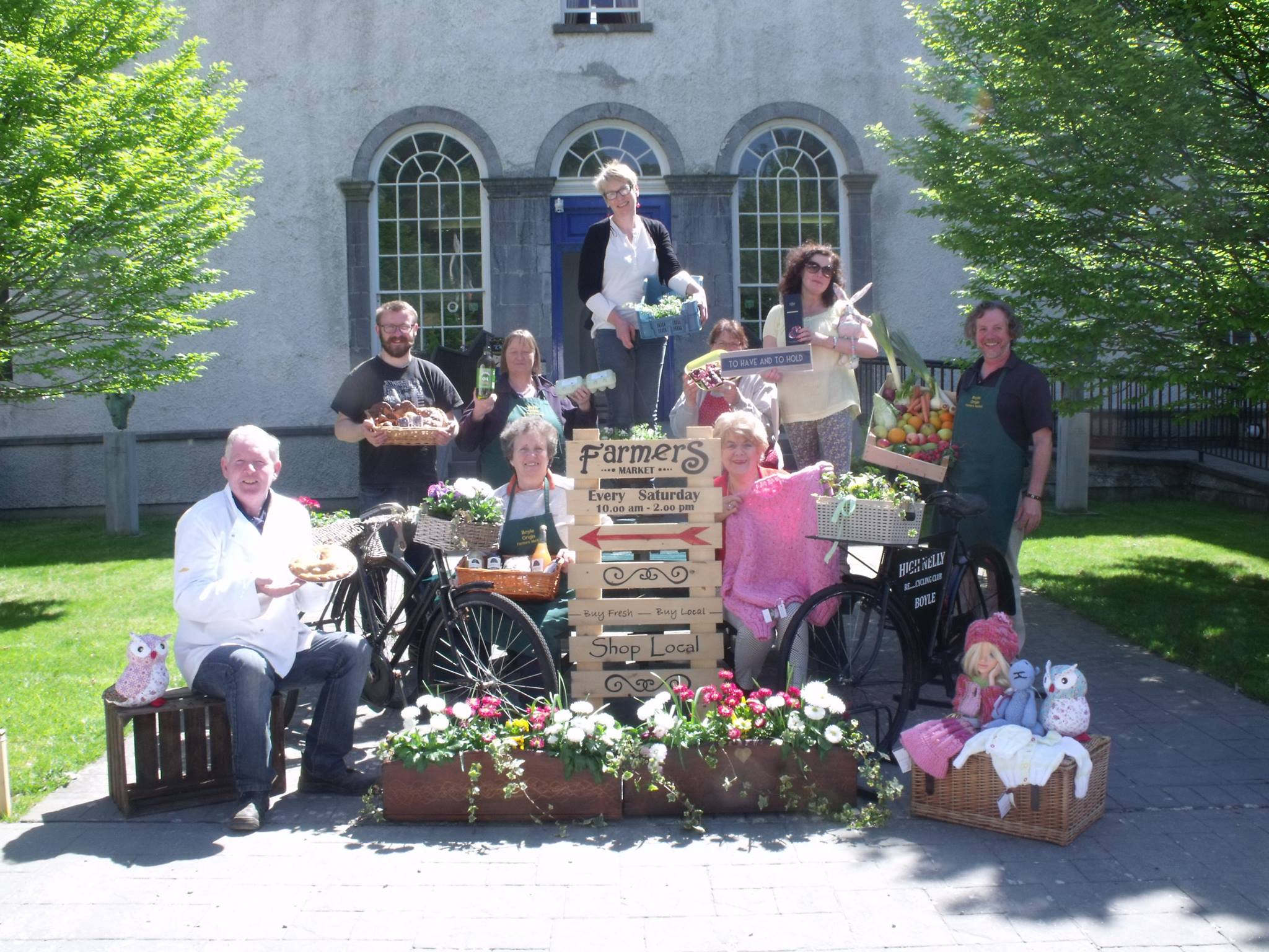 All of our wonderful stallholders, Boyle Courtyard Market, County Roscommon.