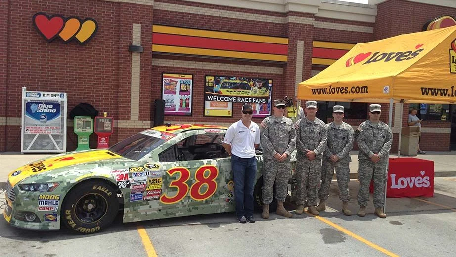Gilliland & Front Row Motorsports Unveil Military Tribute Car