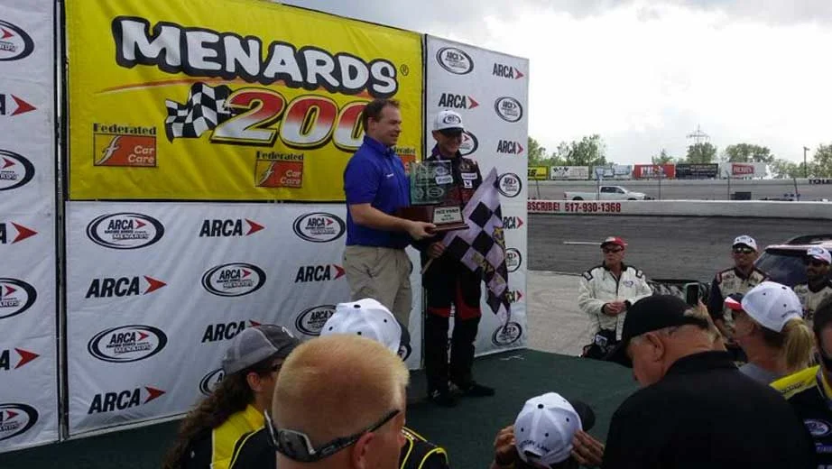 Dad, NASCAR industry congratulate 15-year-old driver via social media
