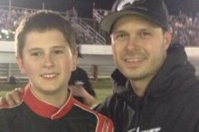 Gilliland's 13-Year-Old Son Shows Early Talent in Late Model Series