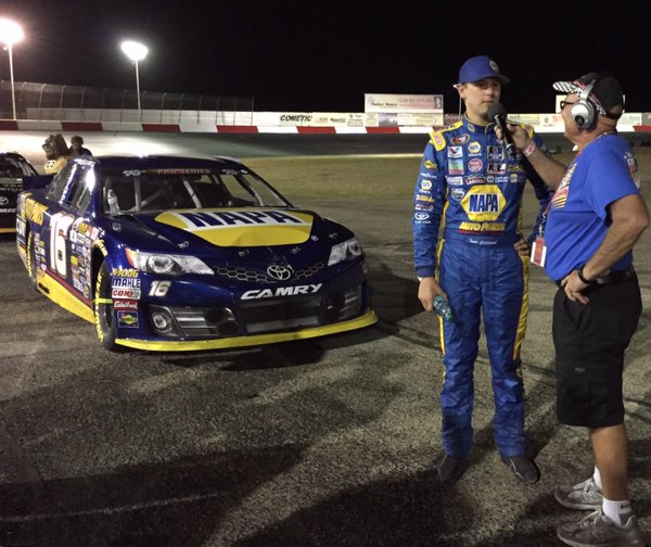 Interview of Todd after finishing 2nd in KNWest Race at Tucson Speedway.jpg
