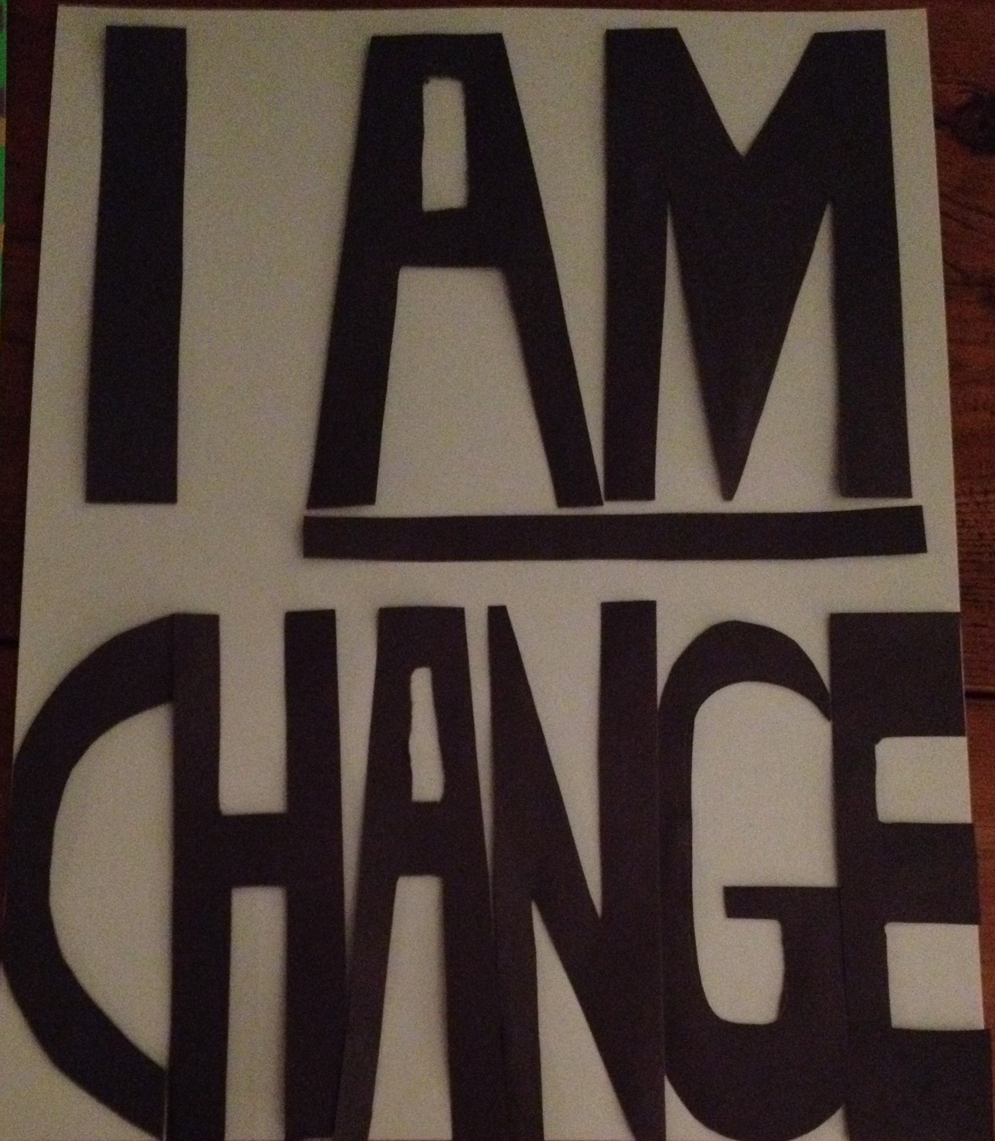 This sign was custom-made by Bewilderers from a design by a friend of ours at Artists 4 Change