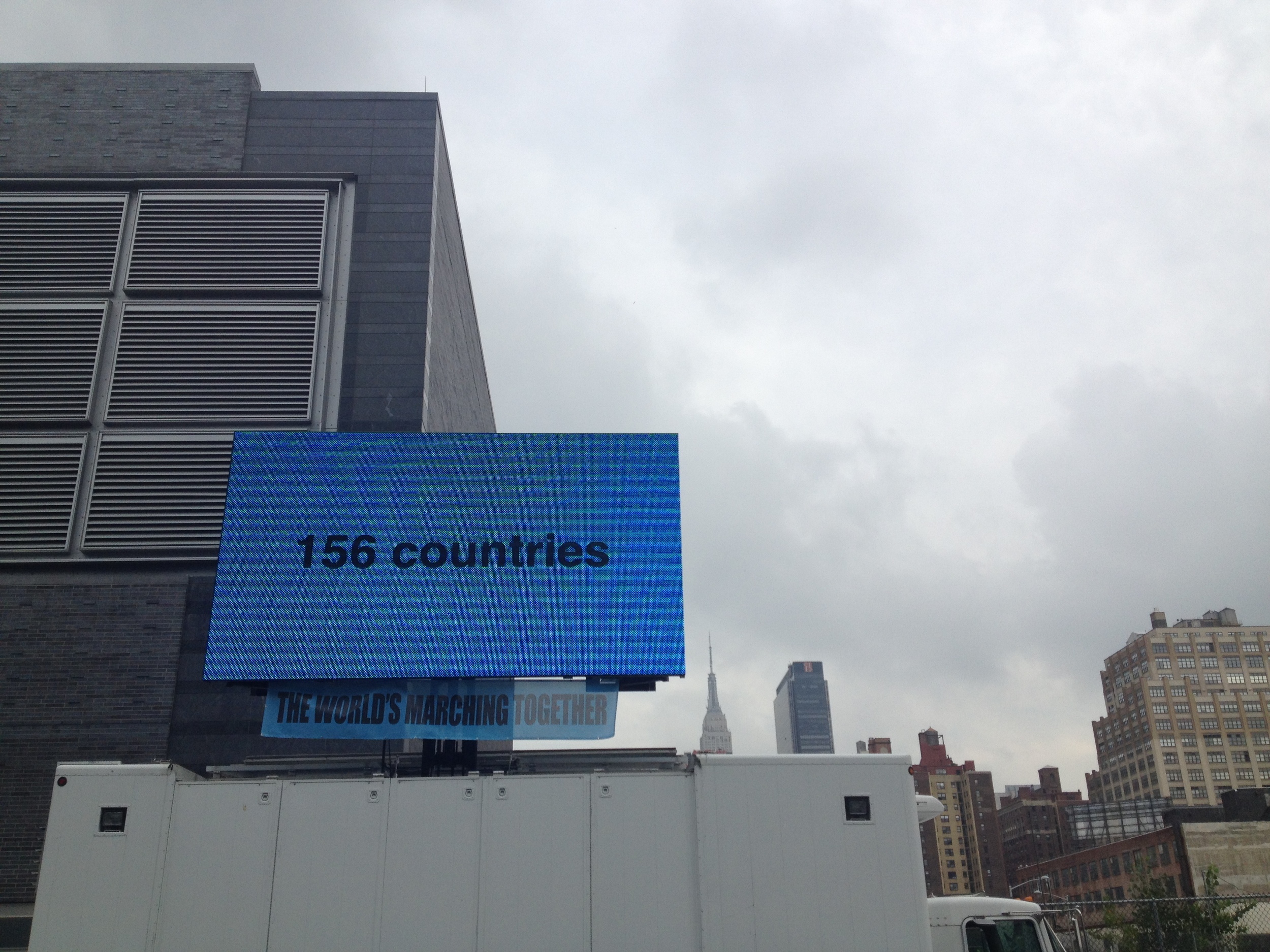 We completed the march & received a great reminder of the global scope of the day's action