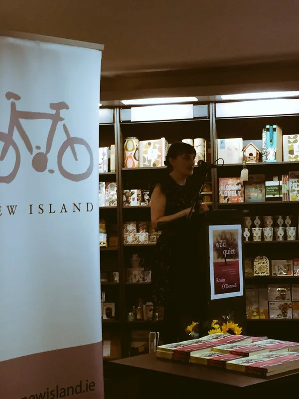 Sinéad Gleeson speaking at the launch of Wild Quiet