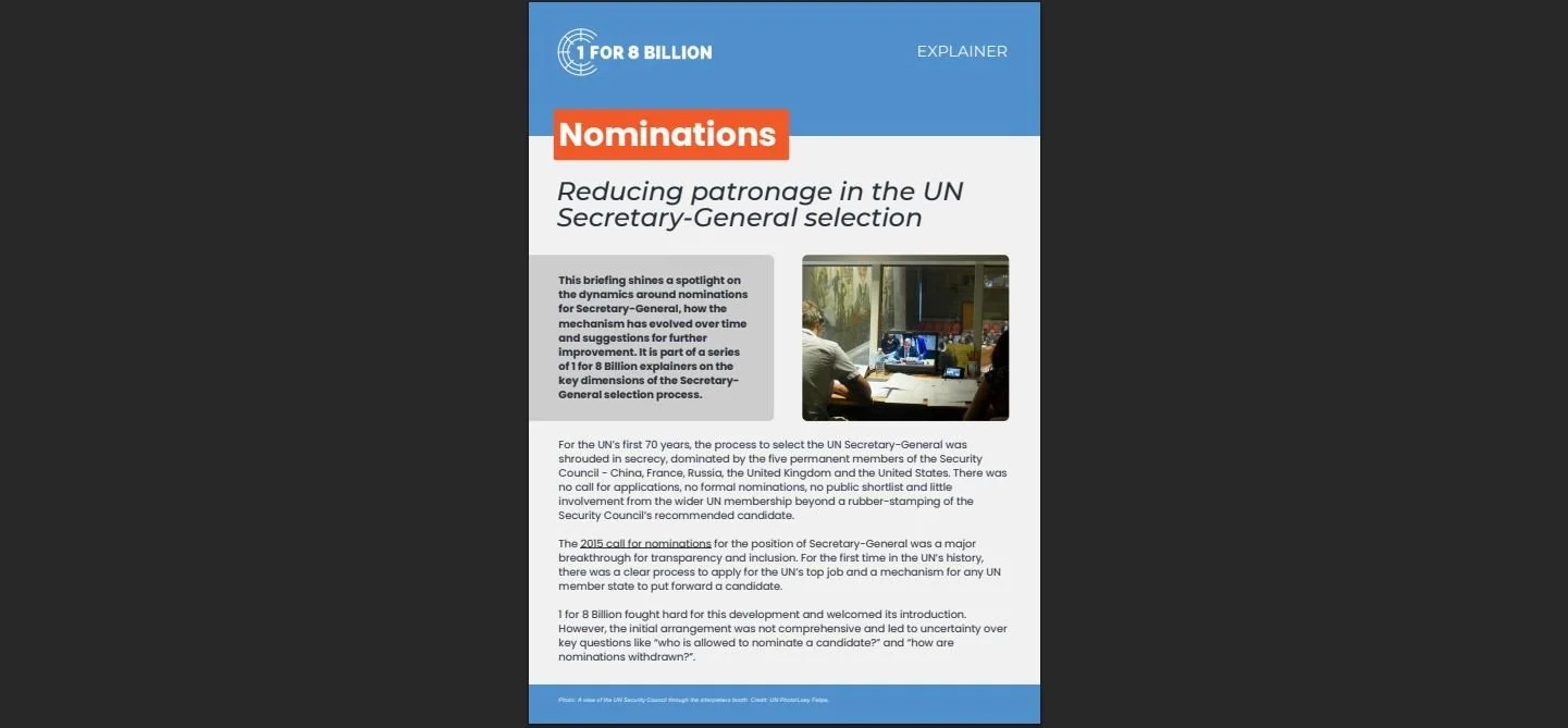 Explainer: A focus on nominations