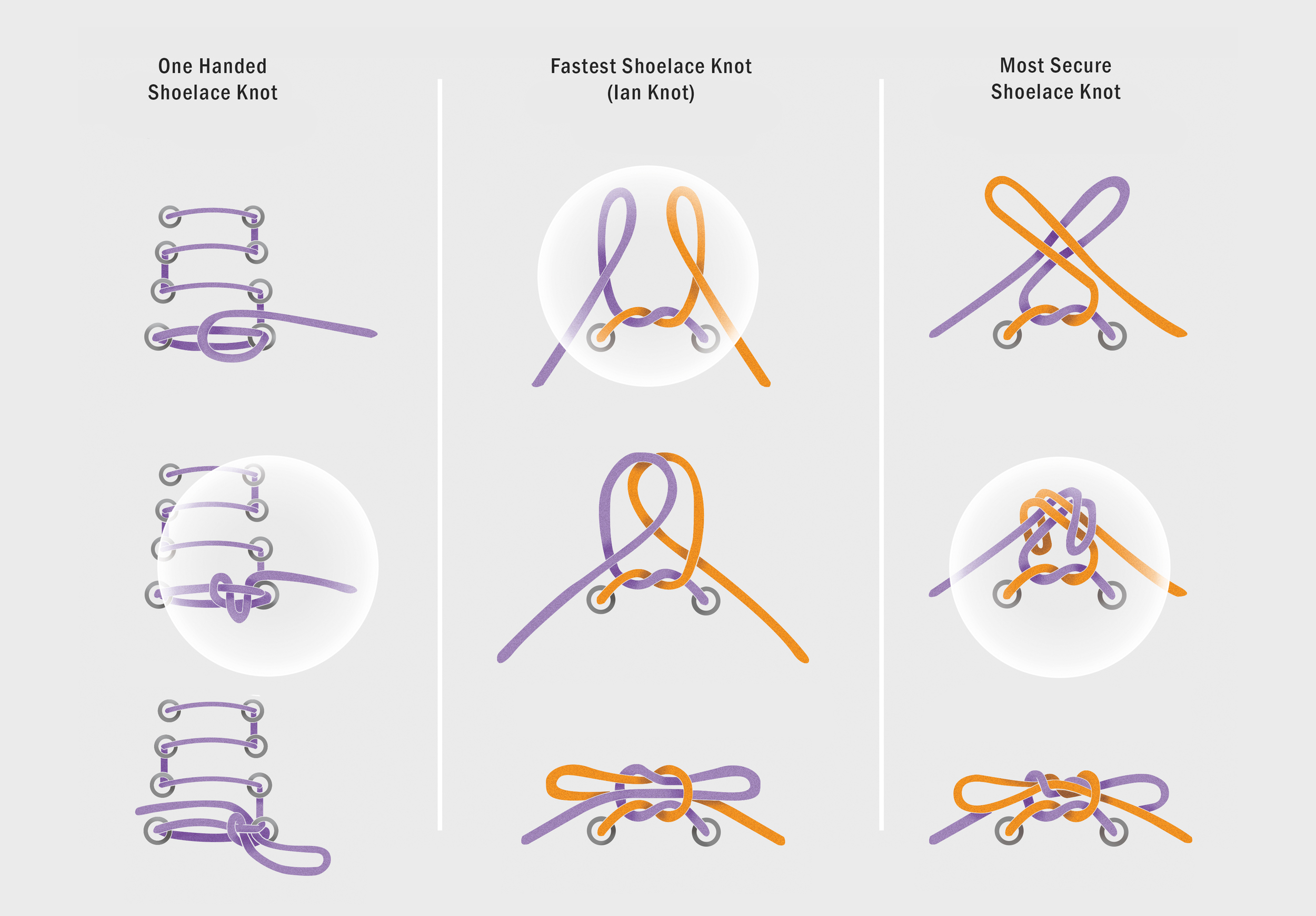 alternative shoelace knots