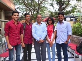 Harish Sadani, (center) one of the founders of the Men Against Violence andAbuse.