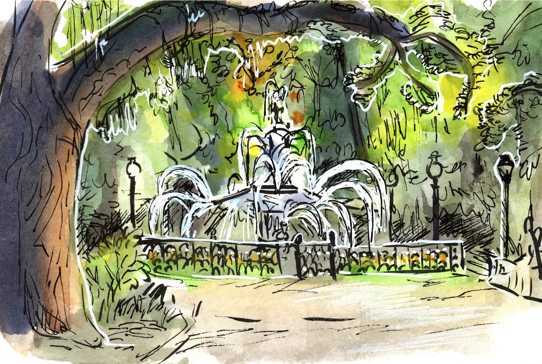 Forsyth Park, Savannah GA, 2017