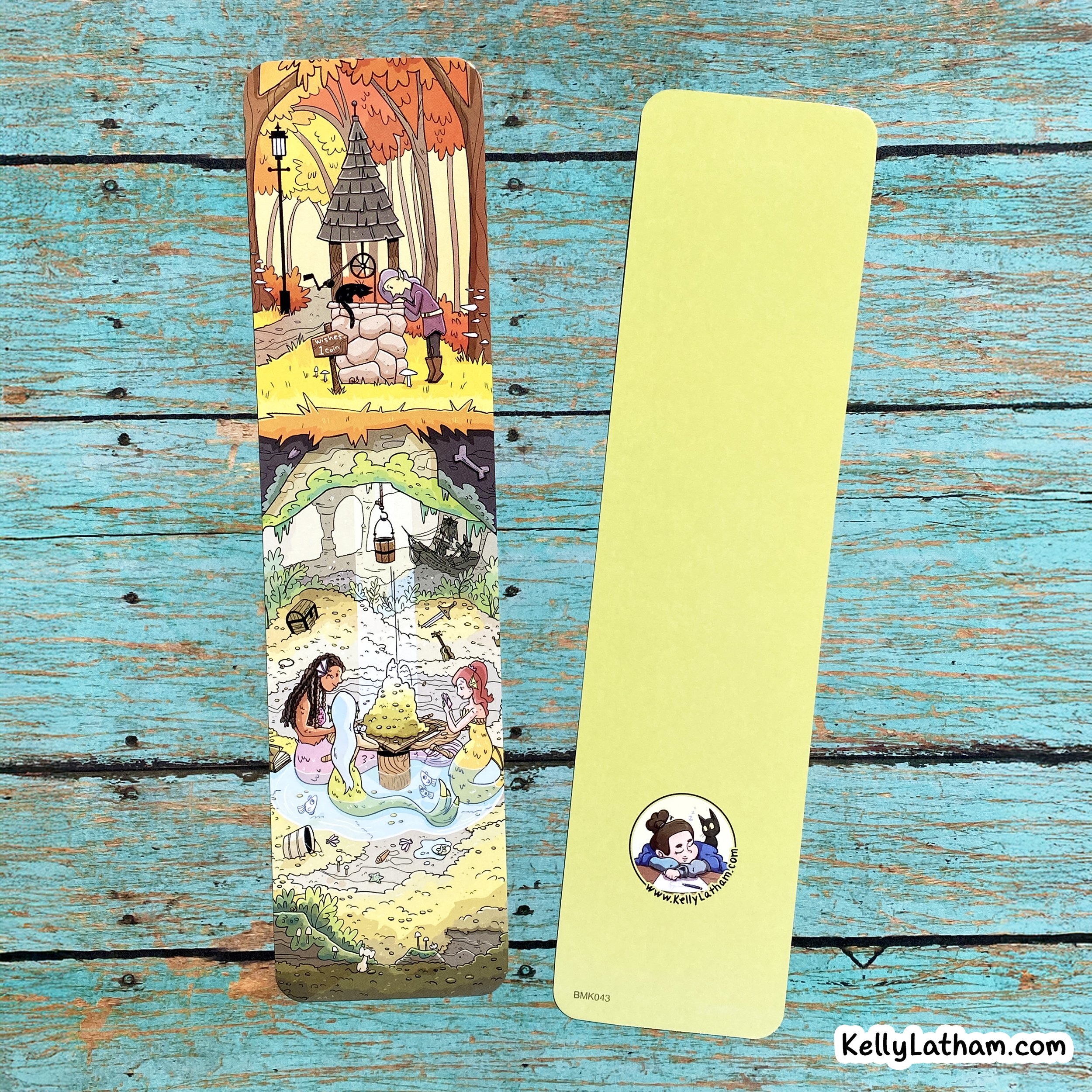 Wishing Well Bookmark – Fairytale Fantasy Book Lover Art