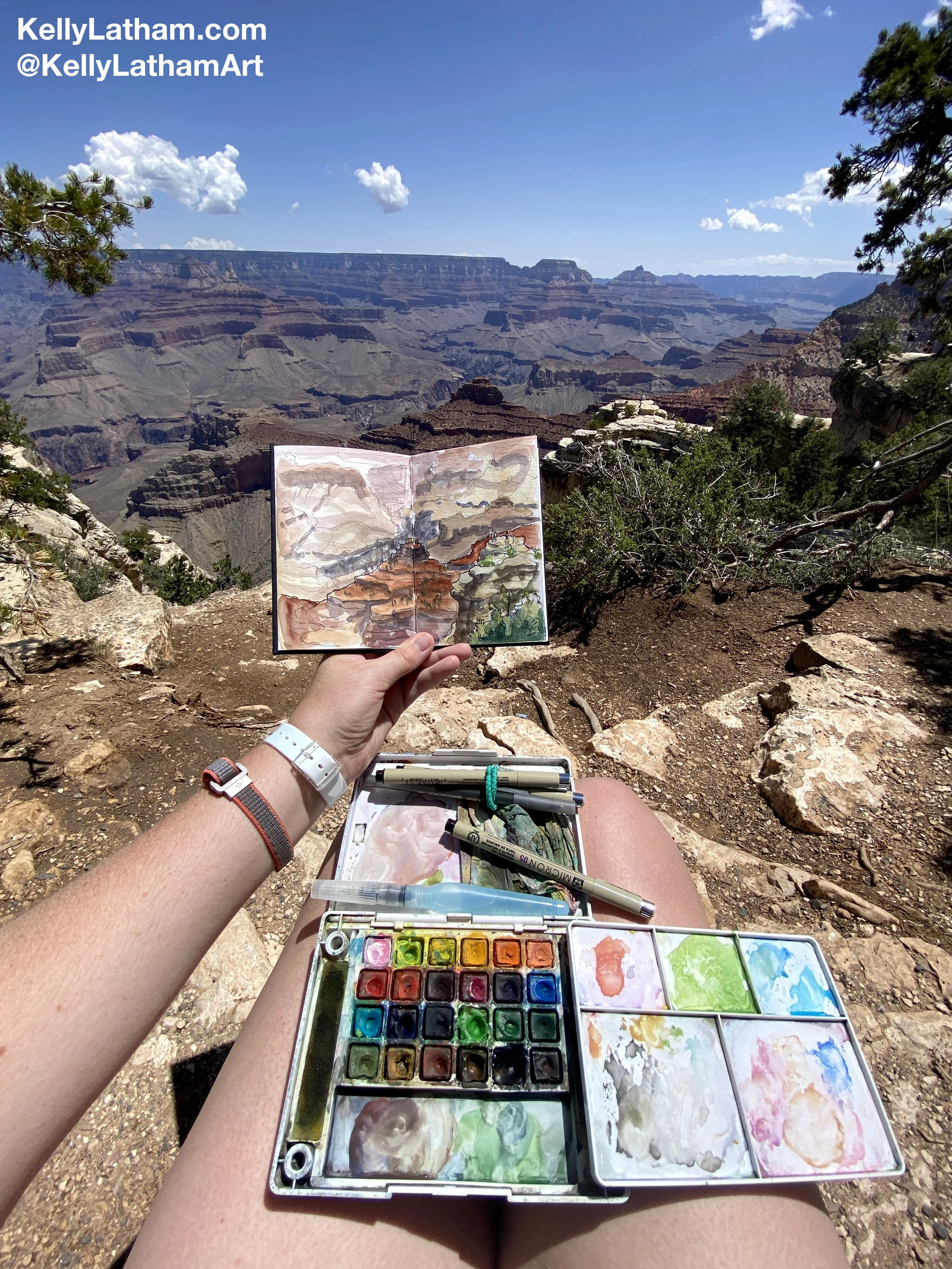 Grand Canyon South Rim - Watercolor Set