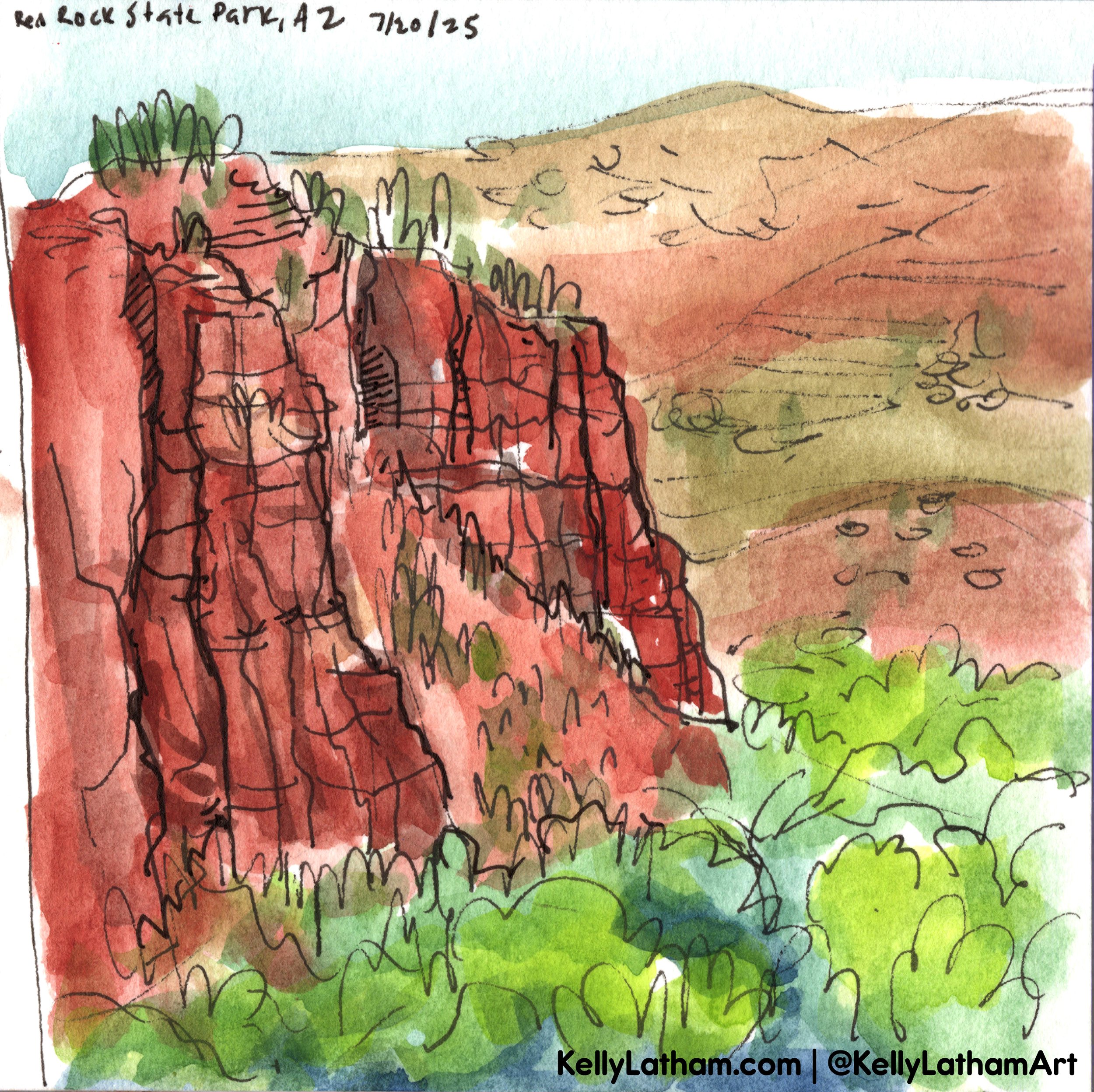 Cliffside from Eagle's Nest Trail at Red Rock State Park