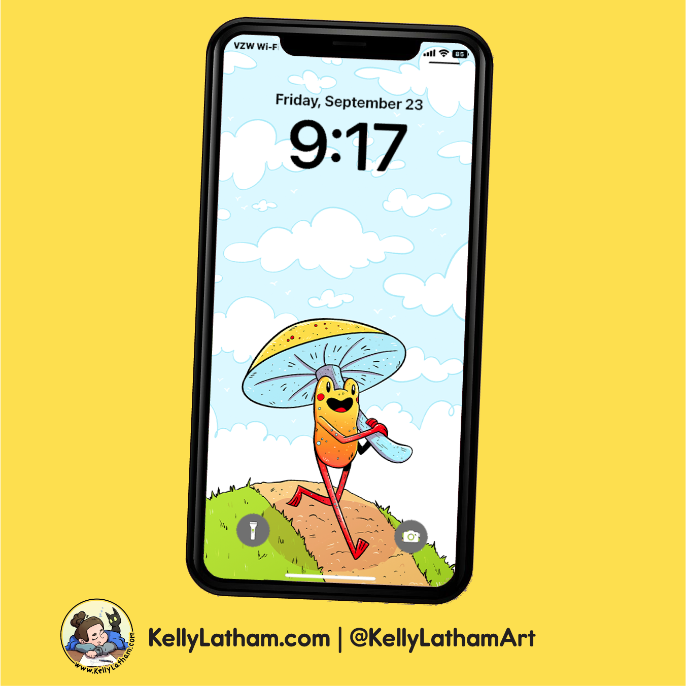 Cute Toadstool Frog Mobile Wallpaper Free Phone Background