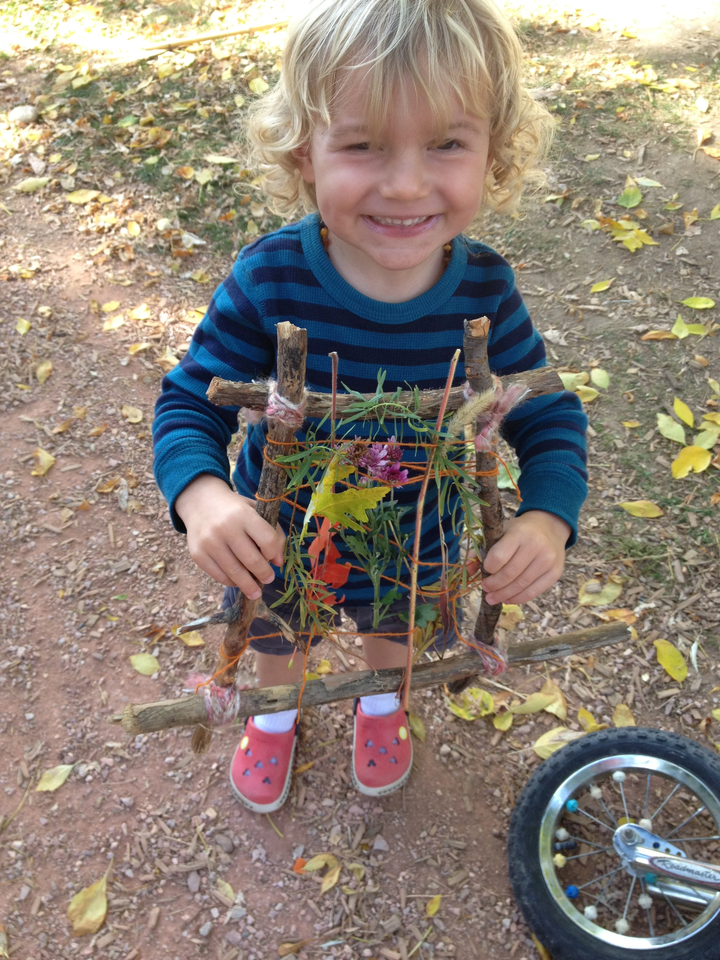 Making Fall Art & Smiles