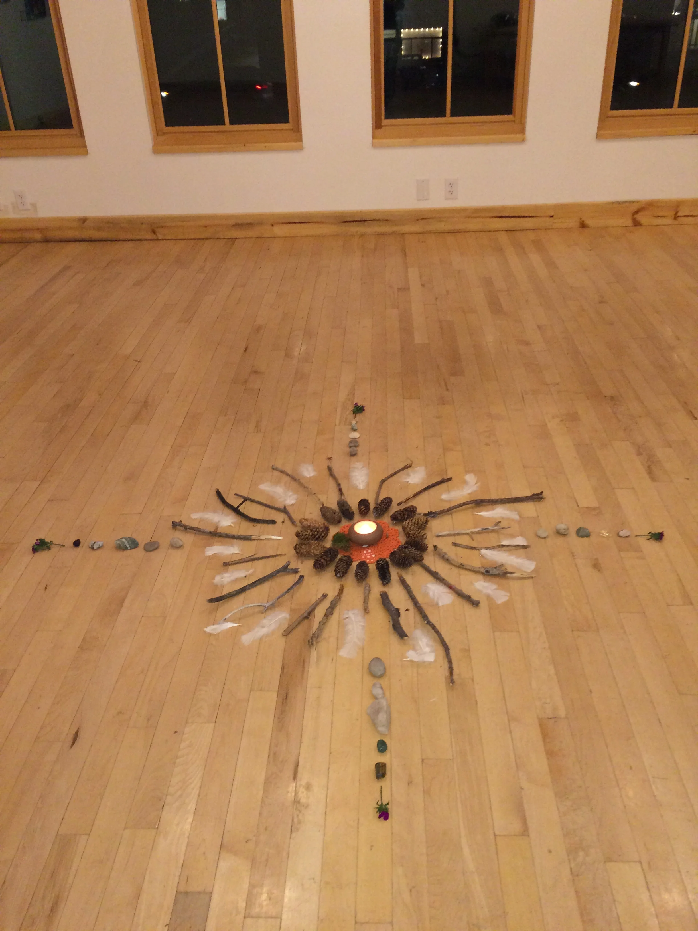 New Moon Circle Center Mandala
