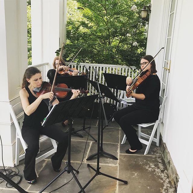 @atokastringquartet played beautifully @highholdborne ! Nothing is better than a string quartet to set the mood for your big day. Great job ladies! #highholdborne #dcbride #virginiabride #marylandbride #weddinginspo