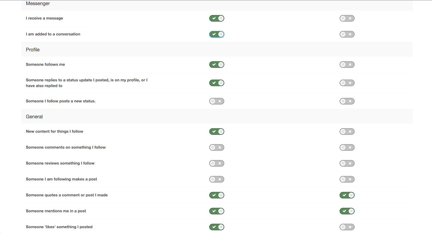 notification settings 2 of 2