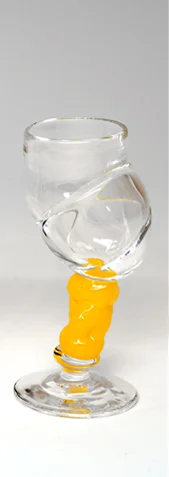 Bubblicious drammeglass gul