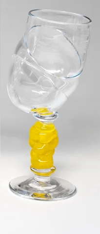 Bubblicious vinglass gul