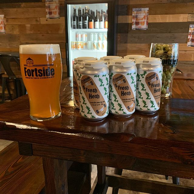 New beer 🚨 “Fresh Hesh” is a Fresh Cascade Hopped IPA that we just canned and have on draft! Try it while it lasts!