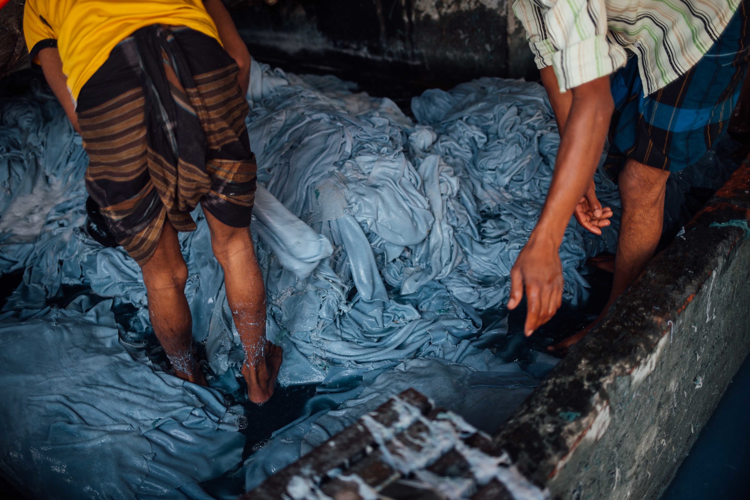  Workers handle leather in pits filled with sulfuric acid and sodium sulfide that can burn tissue, eye membrane, skin, and the respiratory tract. Other chemicals such as formaldehyde are known potential human carcinogens, the health effects of which 