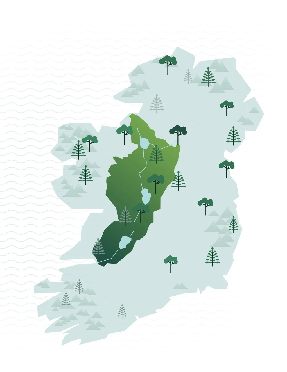 Map and gallery images courtesy of Fáilte Ireland and Ireland's Hidden Heartlands.