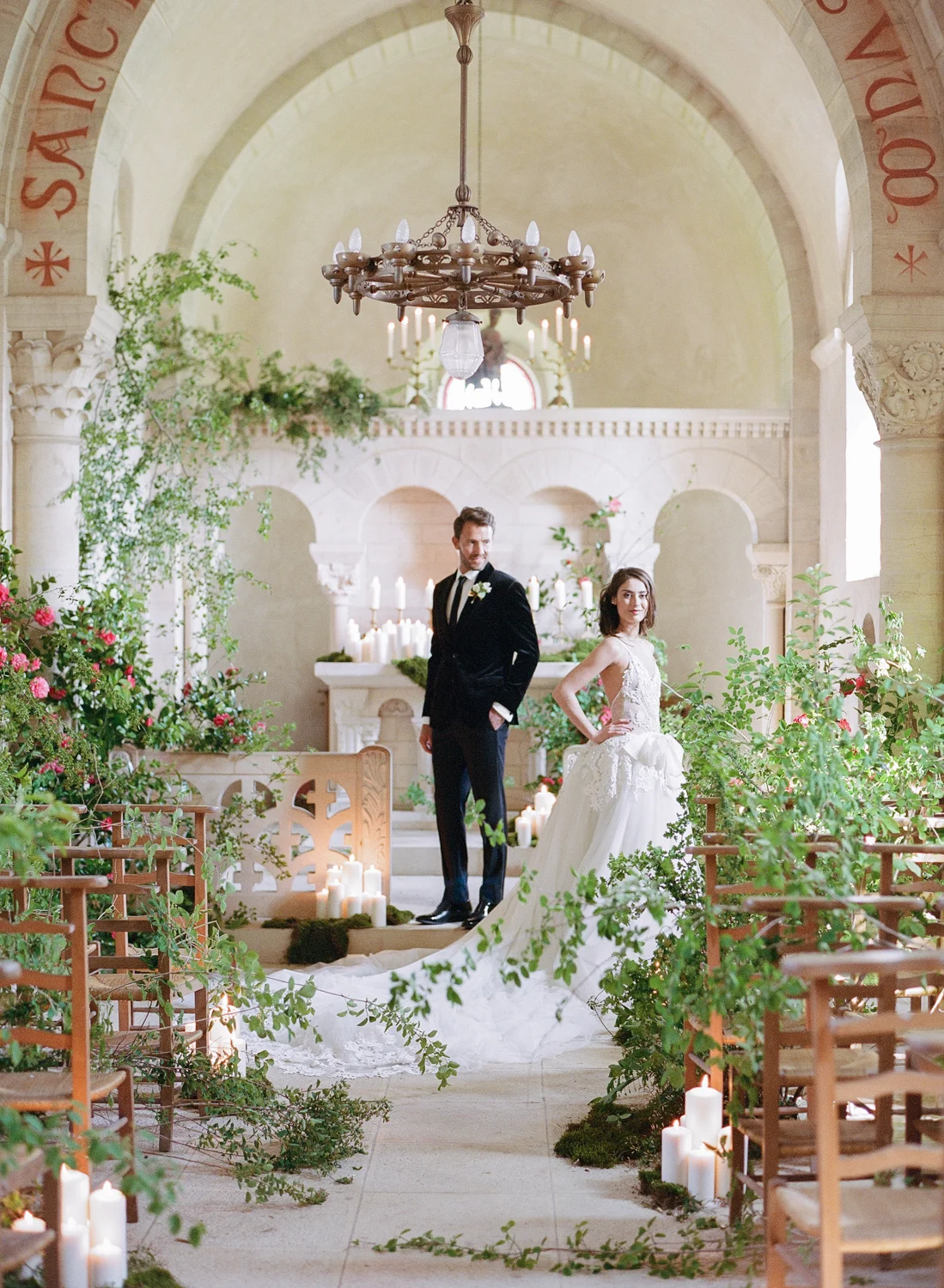 Styled wedding shoot at Chateau de Varennes; Sylvie Gil Photography
