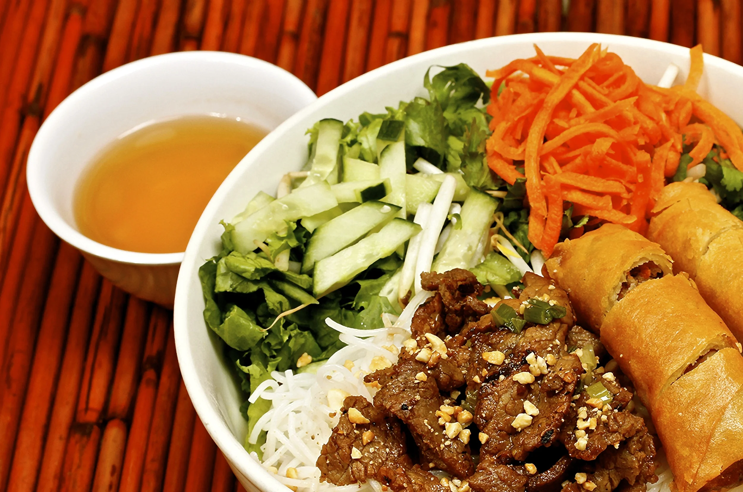 Egg Rolls with Marinated Grilled Beef