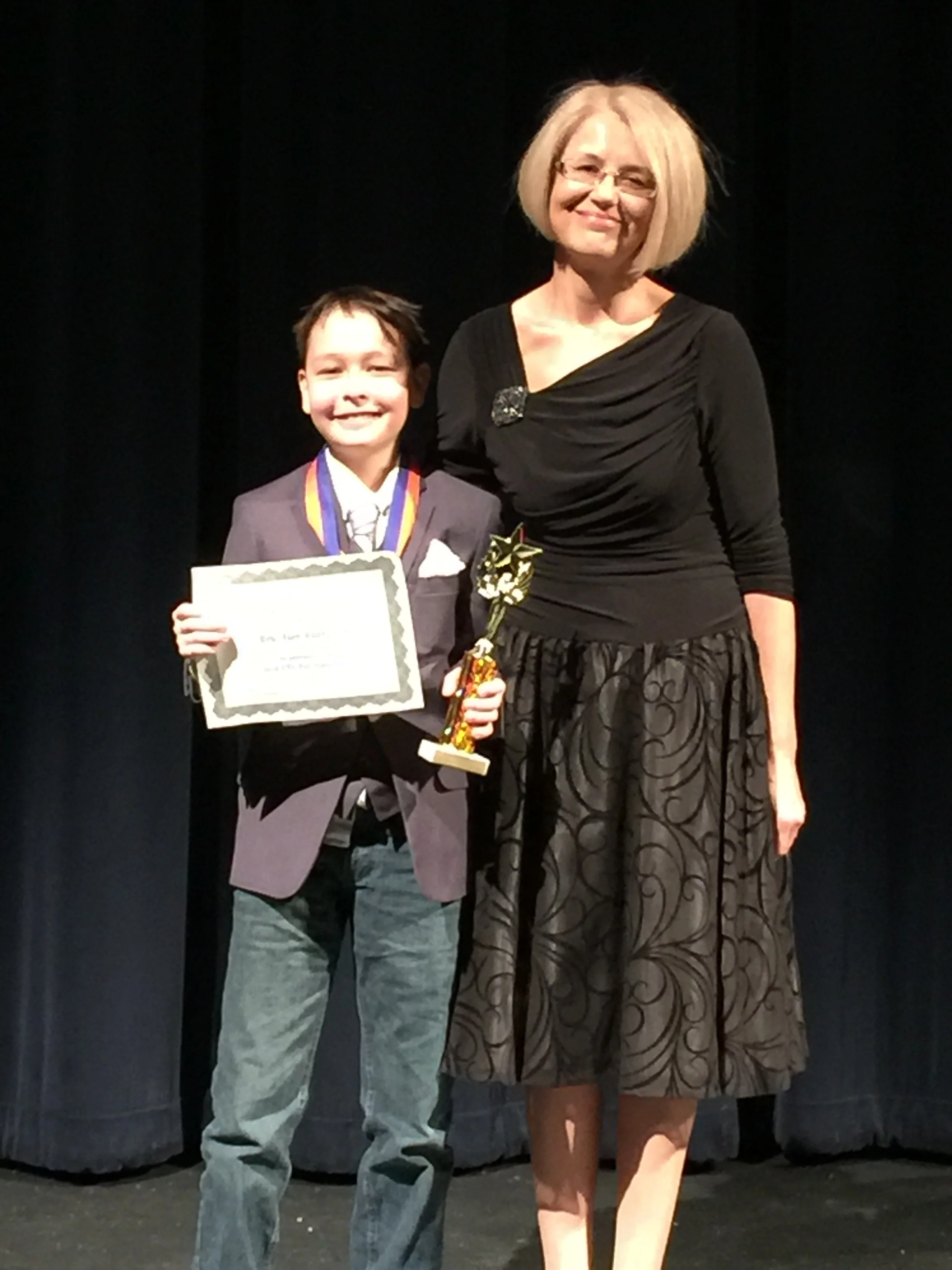With Eric, Award Ceremony, December 2016