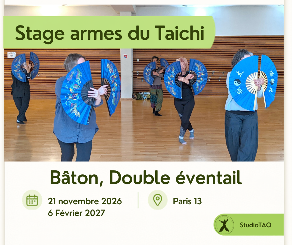 Ateliers Qi Gong des Éventails et Bâton du Taichi