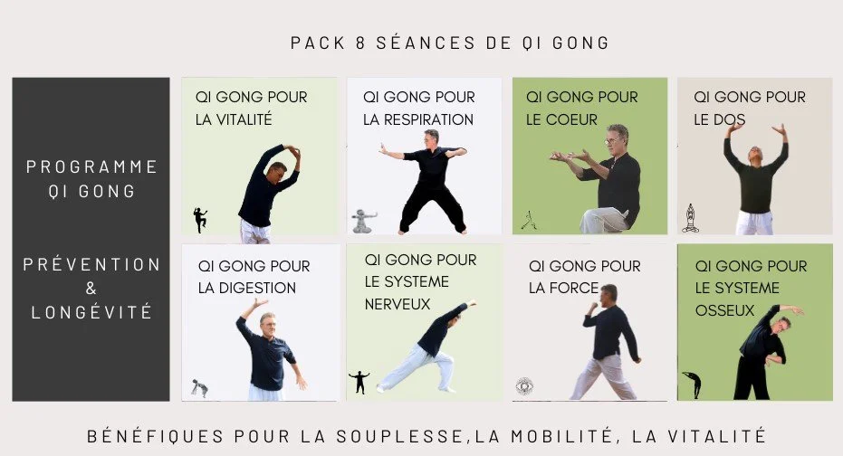 Pack Qi Gong - 8 séances de 40mn et 20mn