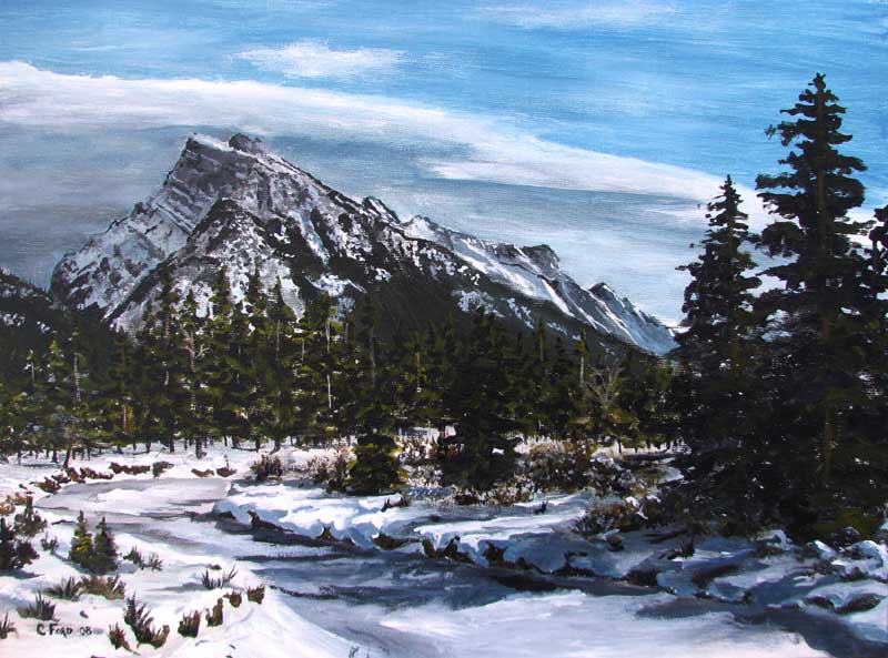 Rundle from Bow River