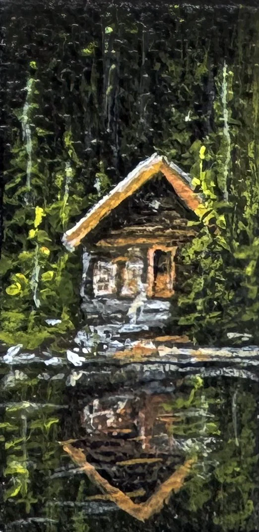  1”x2” Acrylic on Canvas  $30 Available for Sale at  Banff Mountaintop Flowers  