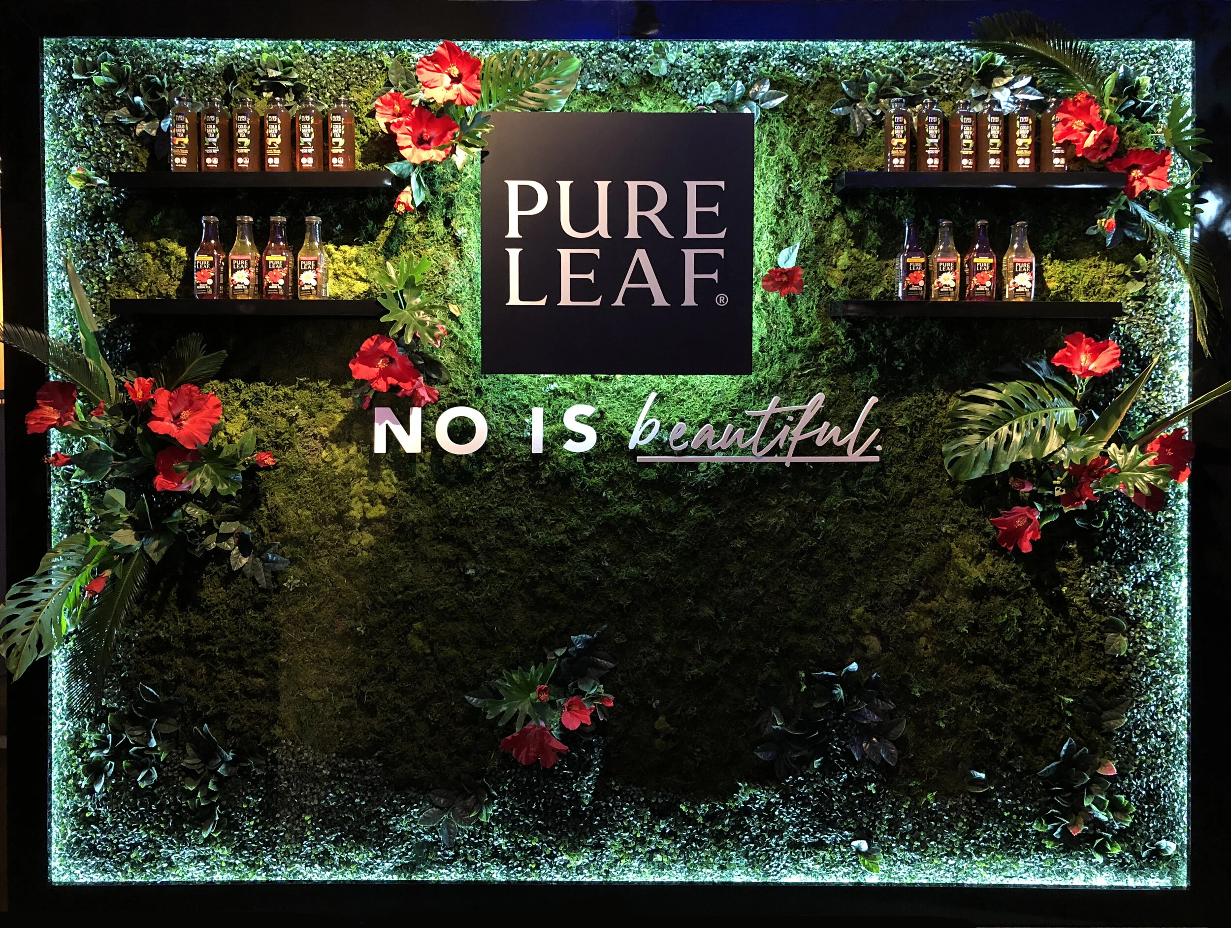 Pure Leaf Tea Living Wall