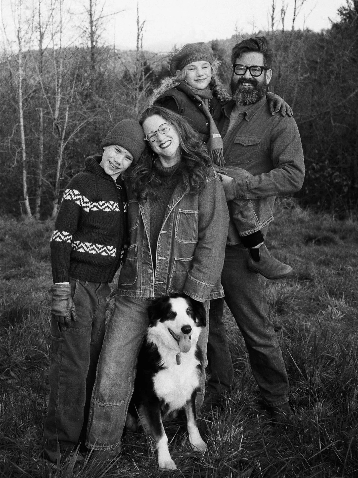 When a film photo turns out this perfect. Even their dog is smiling.