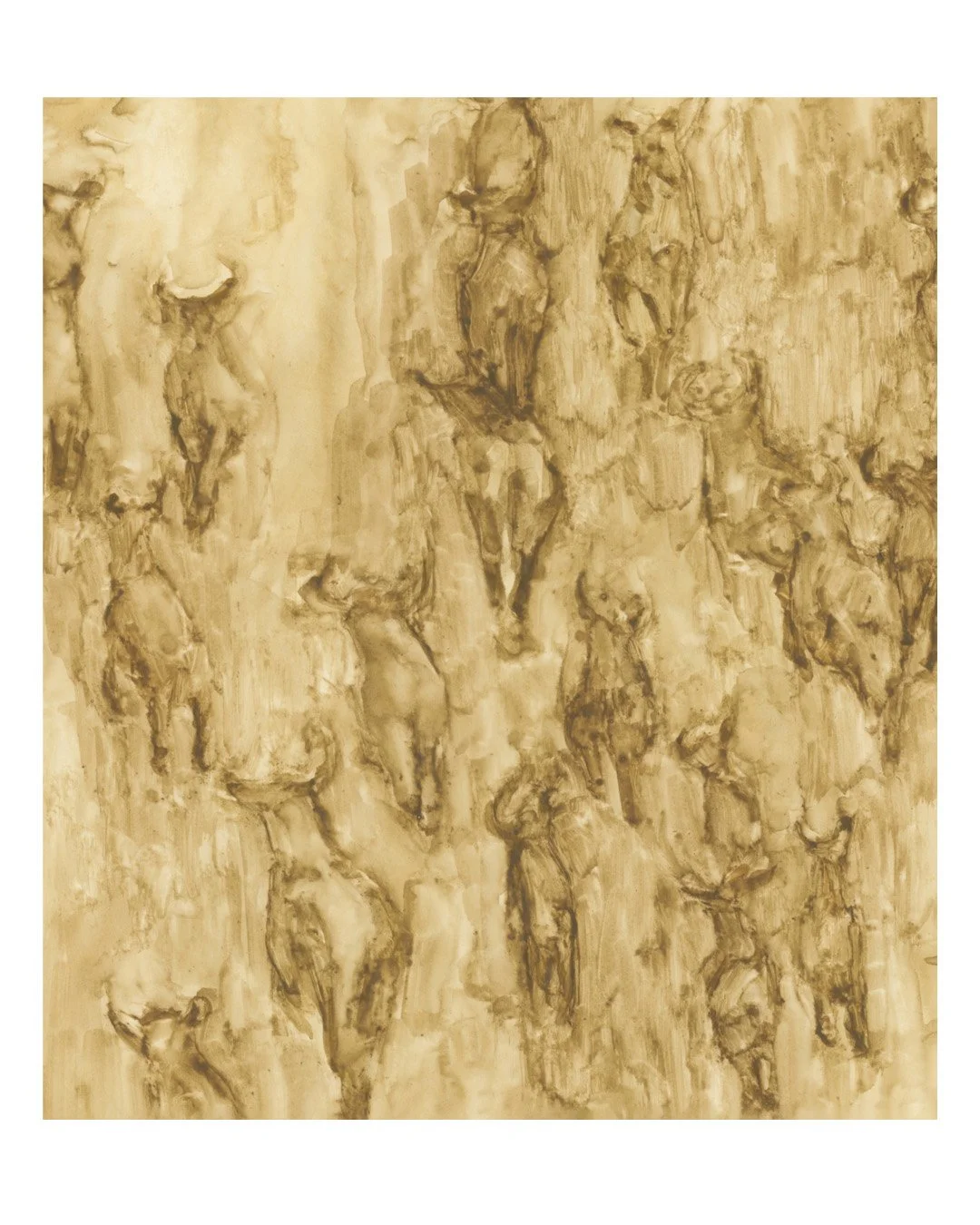 Migrating wildebeest from Lorna Stevens’ Migrations series