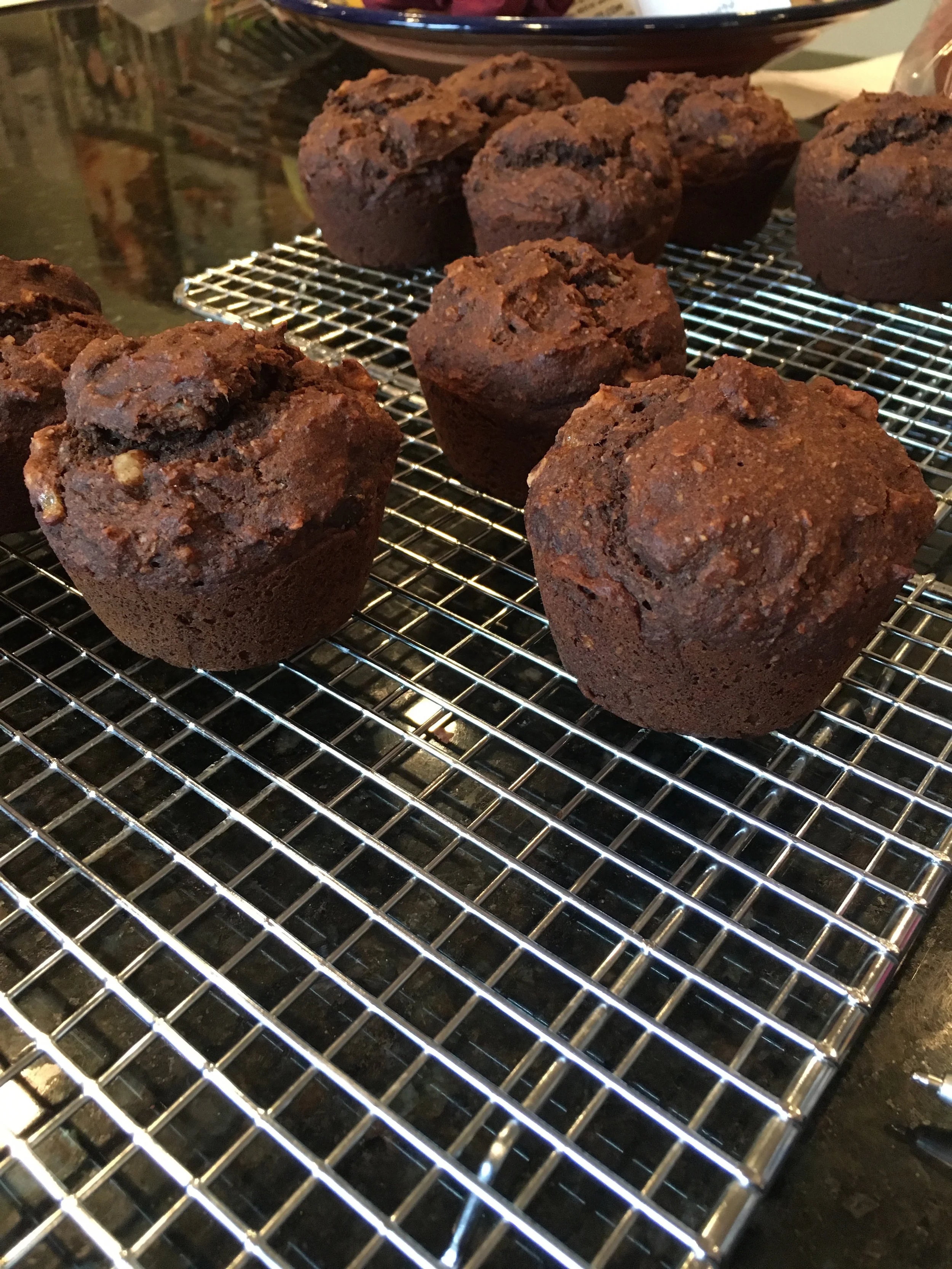 Coffee flour makes these dark, but not coffee-like at all!