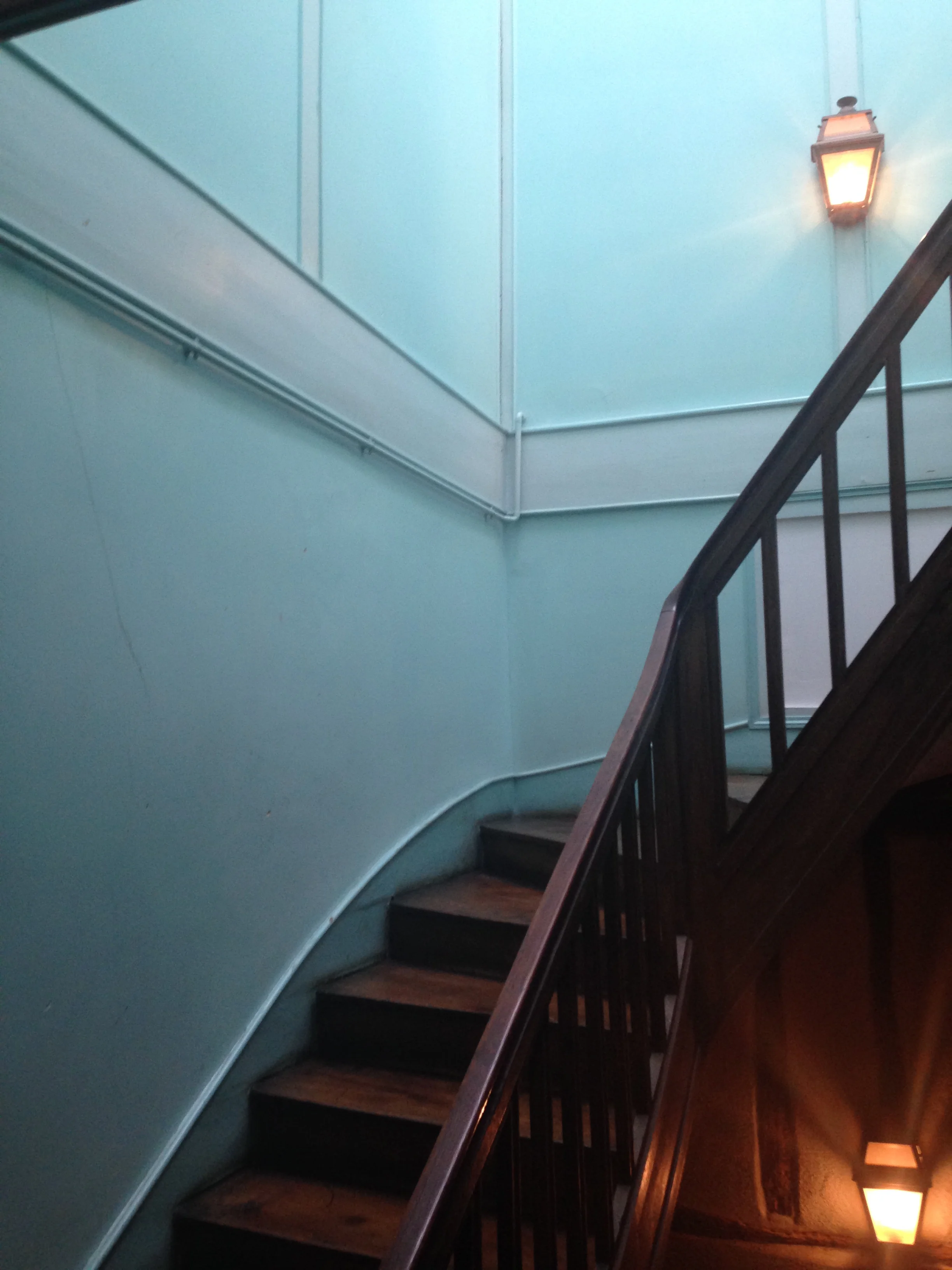 The stairwell in my apartment on rue Moyenne // Bourges, France