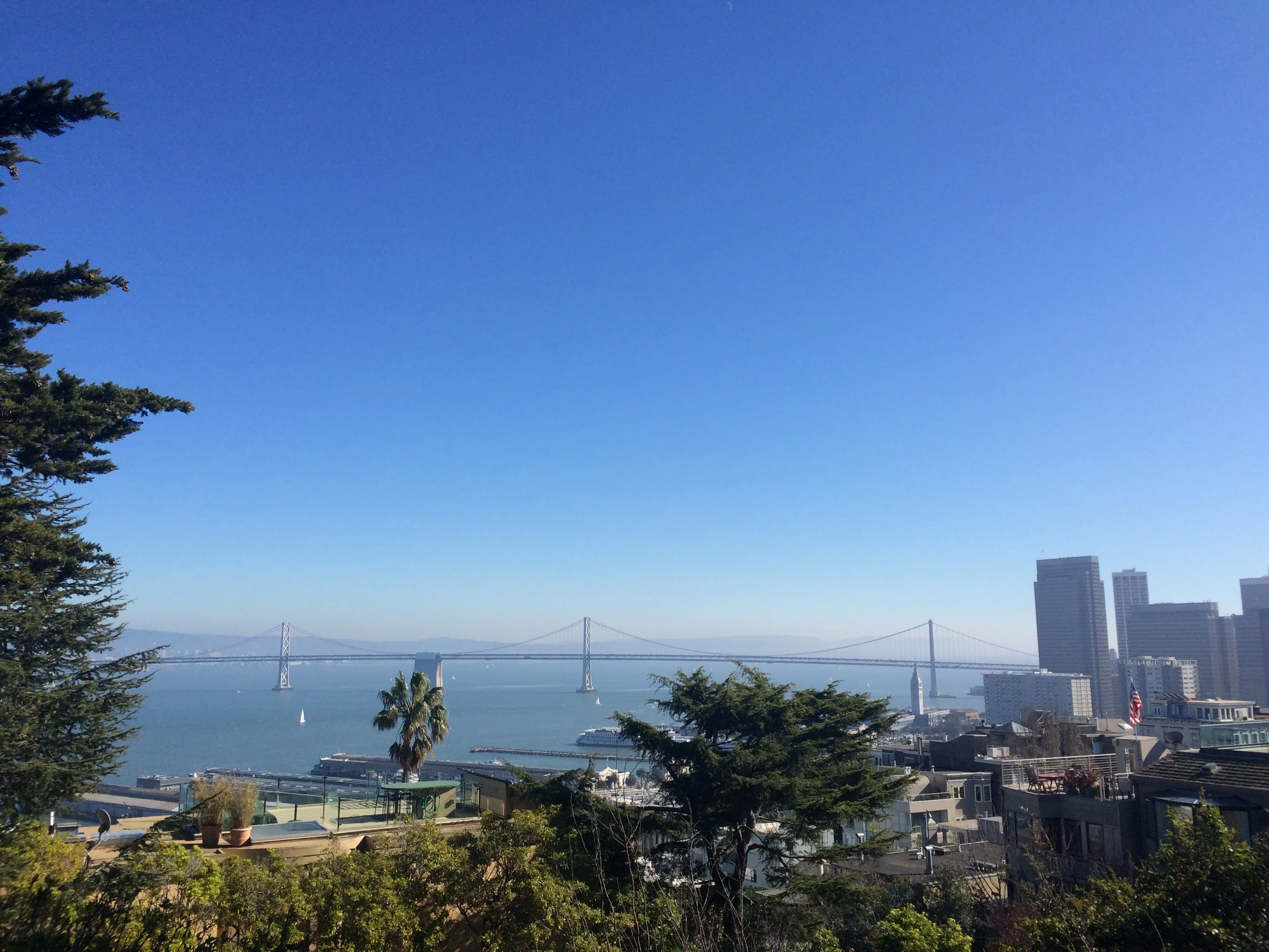 Bay Bridge view from Coit Tower // San Francisco, California 