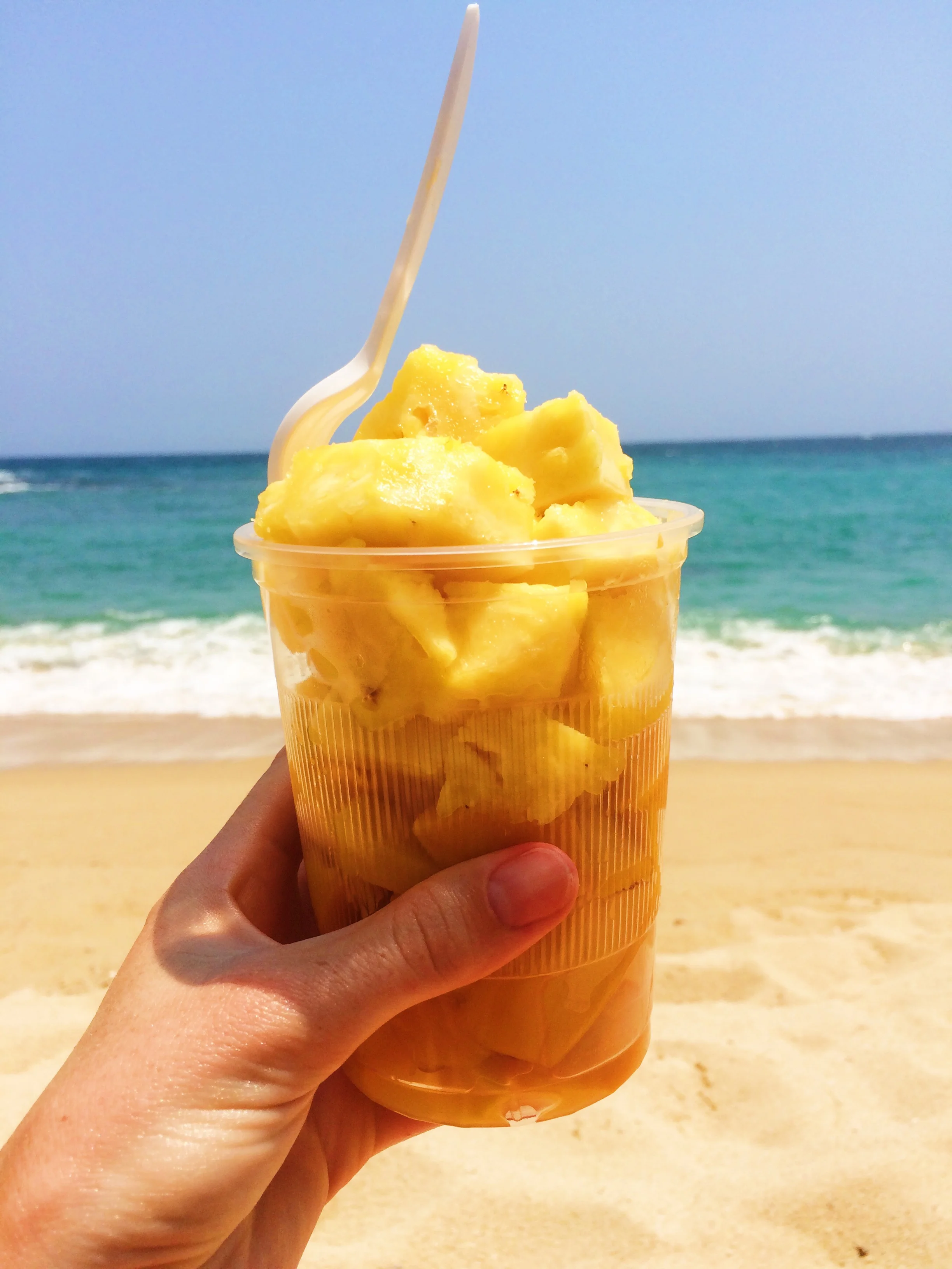 Ensalada de frutas with mango and pineapple!